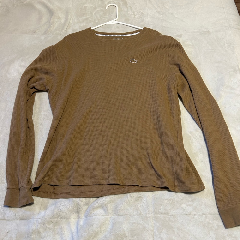 Lacoste Tan Long Sleeve Shirt